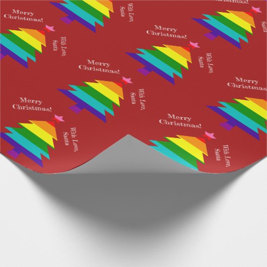 Original 8 Streifen LGBT Prix Flag LGBTQ Weihnacht Geschenkpapier (Ecke)