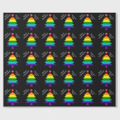 Original 8 Streifen LGBT Prix Flag LGBTQ Weihnacht Geschenkpapier (Flach)