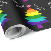 Original 8 Streifen LGBT Prix Flag LGBTQ Weihnacht Geschenkpapier (Rolleneckpunkt)