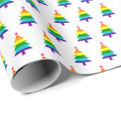 Original 8 Streifen Pride Flag LGBTQ Weihnachtsbau Geschenkpapier (Rolleneckpunkt)
