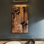 Original abstract art painting 6 print dark brown poster<br><div class="desc">Origineller abstrakter vertikaler Kunstdruck - Dieses Stück ist düster, dunkel und kontrastiert mit einem Hauch von Schwarz, einem auffälligen Braun- und Beige-Farbton, der sich am besten für Zuhause oder Bürodekoration eignet. Es kommt auch in anderen Farben Ihrer Wahl. Wählen Sie aus der verfügbaren Farbpalette oder kontaktieren Sie den Designer, um...</div>