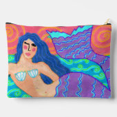 Original Abstrakt Art Mermaid Zubehörtasche (Rückseite)