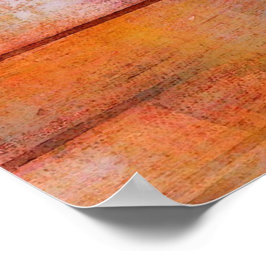 Original Abstrakt Art Poster Print (Ecke)