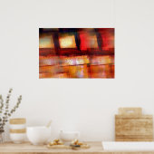 Original Abstrakt Art Poster Print (Küche)