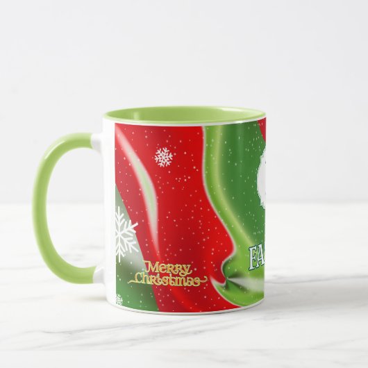 Original Abstrakt Best Eje Christmas MONOGRAM Tasse (Links)