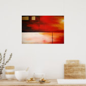 Original Abstrakt Malerposter Modern Poster (Küche)