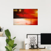 Original Abstrakt Malerposter Modern Poster (Heimbüro)