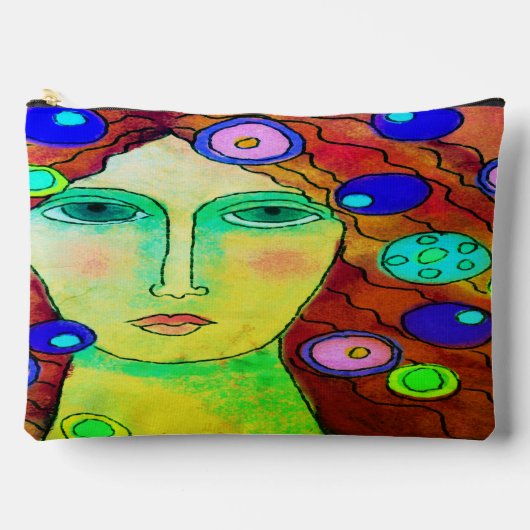 Original Abstrakte Digitalkunst auf Druck schneide Zubehörtasche (Vorderseite)