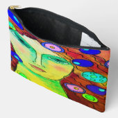 Original Abstrakte Digitalkunst auf Druck schneide Zubehörtasche (Offen)