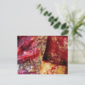 Original Abstrakte Kunst - Abstrakte Malerei Postkarte (Stehend Vorderseite)