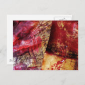Original Abstrakte Kunst - Abstrakte Malerei Postkarte (Vorne/Hinten)