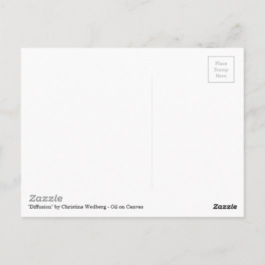 Original Abstrakte Kunst Postkarte (Rückseite)