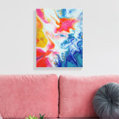 Original abstrakte Kunst Sommerresidenz Leinwanddruck (Insitu (Wohnzimmer))