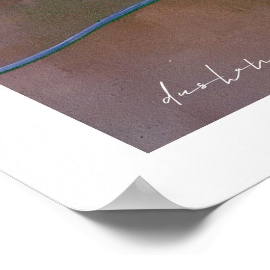 Original Abstrakte Kunst von Dushan Poster (Ecke)