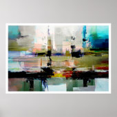 Original Abstrakte Kunst von Dushan Poster (Vorne)