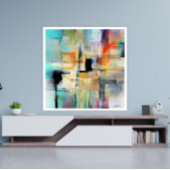 Original Abstrakte Kunst von Puschan Poster