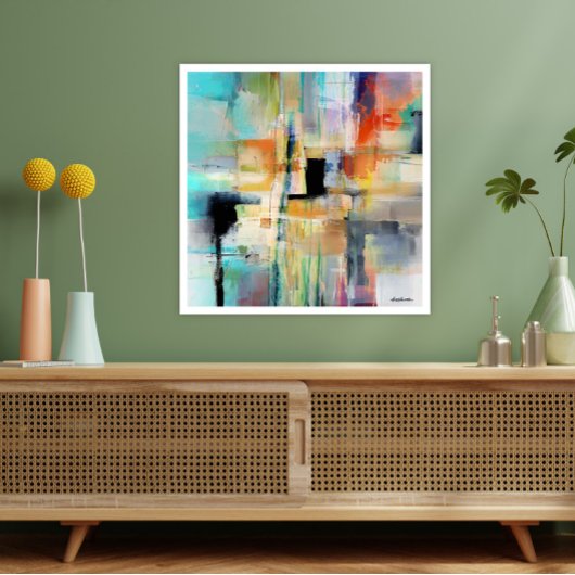 Original Abstrakte Kunst von Puschan Poster