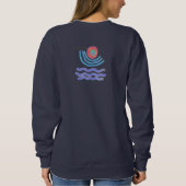Original Abstrakte Kunst zu tragen Sweatshirt (Rückseite)