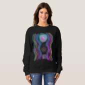 Original Abstrakte Kunst zu tragen Sweatshirt (Vorne ganz)