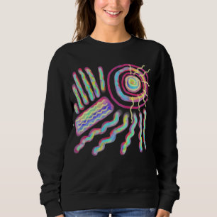 Original Abstrakte Kunst zu tragen Sweatshirt