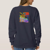 Original Abstrakte Kunst zu tragen Sweatshirt (Rückseite)