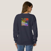 Original Abstrakte Kunst zu tragen Sweatshirt (Schwarz voll)
