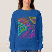 Original Abstrakte Kunst zu tragen Sweatshirt (Vorderseite)