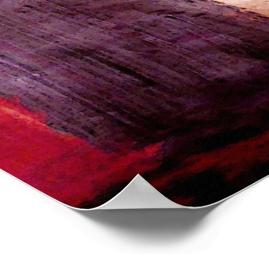 Original Abstrakte Kunstdrucke - Rothko Style Poster (Ecke)