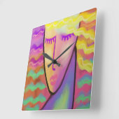 Original Abstrakte Kunstgalerie Uhr (Winkel)