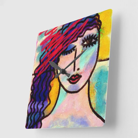 Original Abstrakte Kunstmauer Uhr (Winkel)