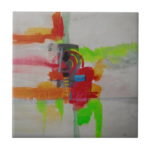 Original Abstrakte Kunstwerke Fliese (Vorderseite)