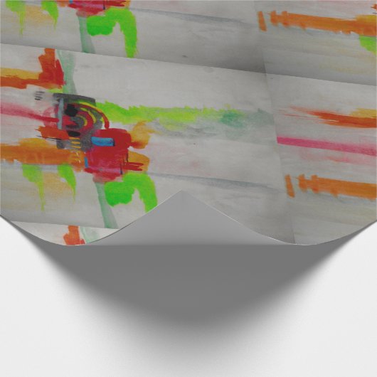 Original Abstrakte Kunstwerke Geschenkpapier (Ecke)