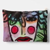 Original Abstrakte Malerei einer Frau Zubehörtasche (Rückseite)