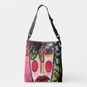 Original Abstrakte Malerei-Tasche Tragetaschen Mit Langen Trägern (Rückseite)