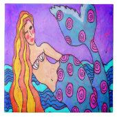 Original Abstrakte Mermaid Digitale Kunst Fliese (Vorderseite)