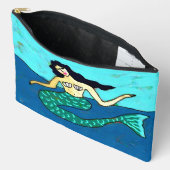 Original Abstrakte Mermaid-Malerei Zubehörtasche (Offen)