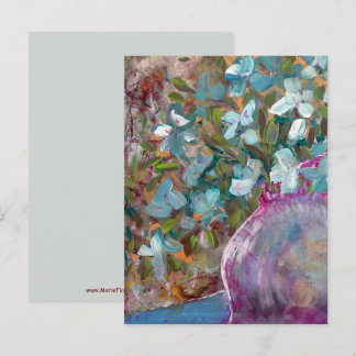 Original-Abstraktes-Blumen-Kunstwerk Postkarte