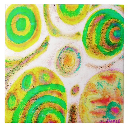 Original Abstraktes Digitalbild Fliese (Vorderseite)