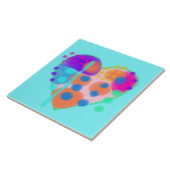 Original Abstraktes digitales Heart-Gemälde Fliese (Seite)