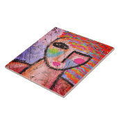 Original Abstraktes Portrait einer Frau auf OSB-Pl Fliese (Seite)