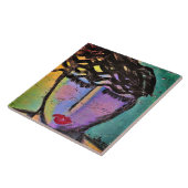 Original Abstraktes Portrait einer Frau auf OSB-Pl Fliese (Seite)