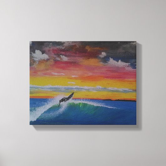 Original Acrylmaldruck Leinwanddruck (Vorderseite)