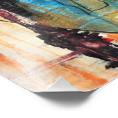 Original Acrylmalerei auf Fotodruck (Ecke)