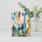 Original Acrylmalerei auf Postkarte (Stehend Vorderseite)