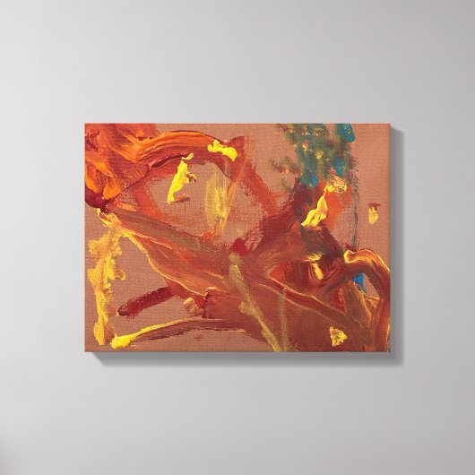 Original Acrylmalerei, bedruckt als Leinwanddruck (Vorderseite)