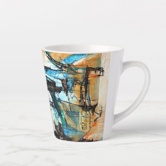 Original Acrylmalerei Milchtasse (Rechts)