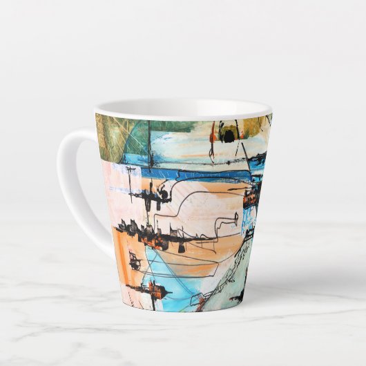 Original Acrylmalerei Milchtasse (Linke Ecke)