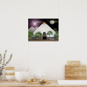 original ägyptische Pyramiden-Plakat Poster (Küche)