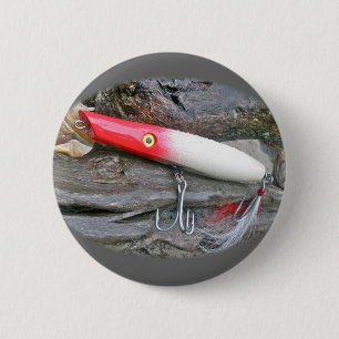Original AJS Bleistift Popper Fishing Lure Button