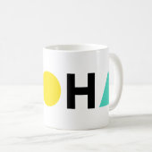 Original-ALOHA-Farbbriefe Kaffeetasse (VorderseiteRechts)